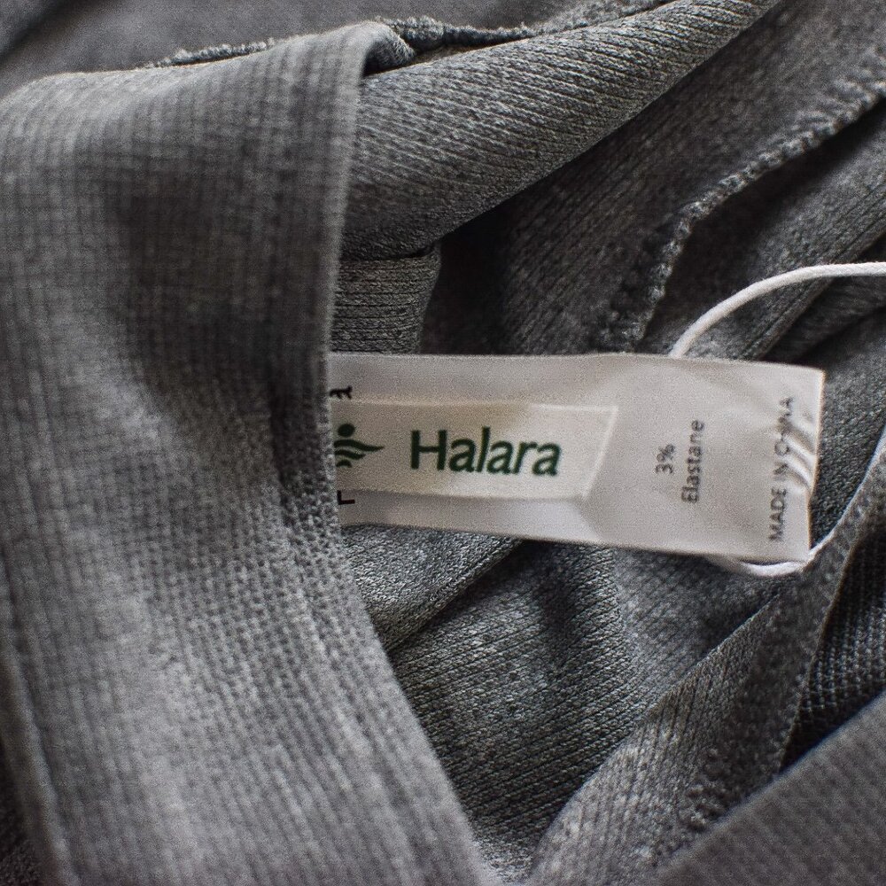NWT Halara Adjustable Strap Wide Leg Overalls Gray Pockets Size M - Picture 8 of 9